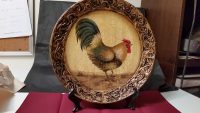 3-D Rooster Plate